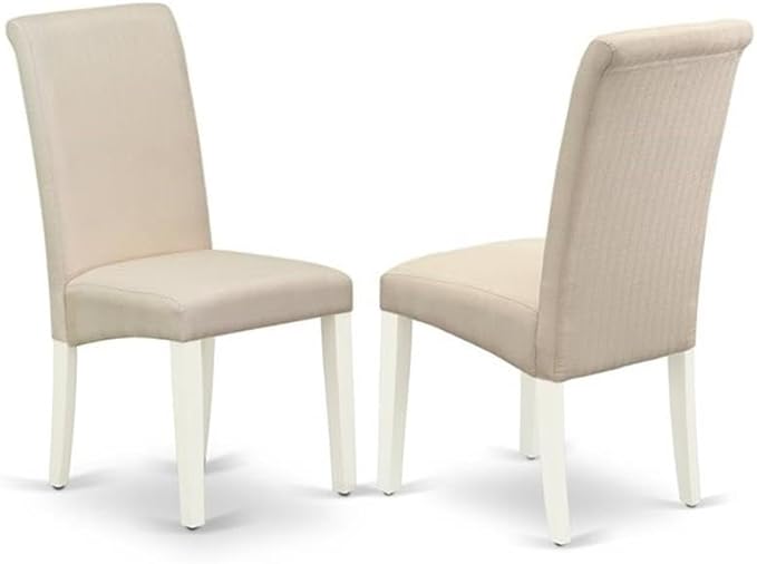 East West Furniture LGBA9-LWH-01 9 Piece Dining Room Set Includes a Rectangle - Image 4