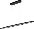 59inch Integrated Led Pendant Light 40w Dimmable Wood Black Linear Pendant by Yisdesign