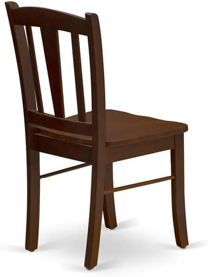 East West Furniture HLDL3-MAH-W 3 Piece Kitchen Table Set - Image 10