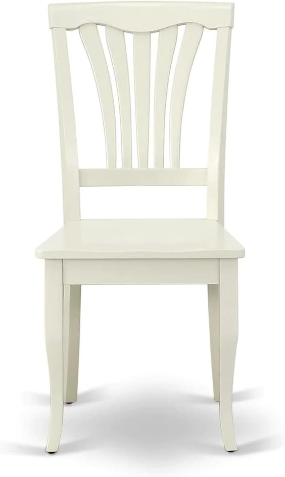 East West Furniture DMAV3-LWH-W 3 Piece Dining Room Table Set Contains a Round - Image 8