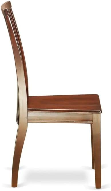 East West Furniture DMIP3-MAH-W 3 Piece Kitchen Table & Chairs Set Contains a - Image 10