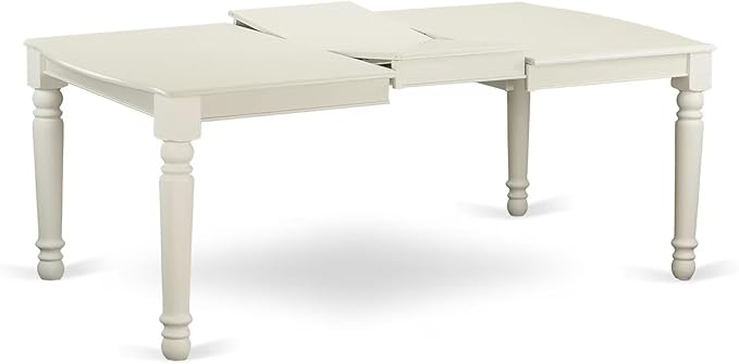 East West Furniture DONO9-LWH-W 9 Piece Dining Table Set Includes a Rectangle - Image 5