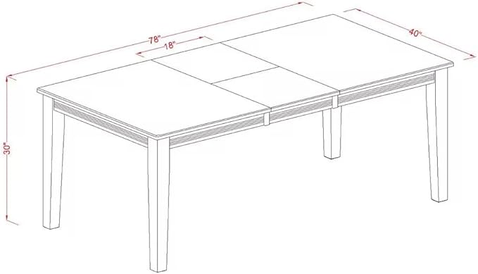 East West Furniture QUAN7-BCH-C 7 Piece Dining Room Furniture Set Consist of a - Image 12