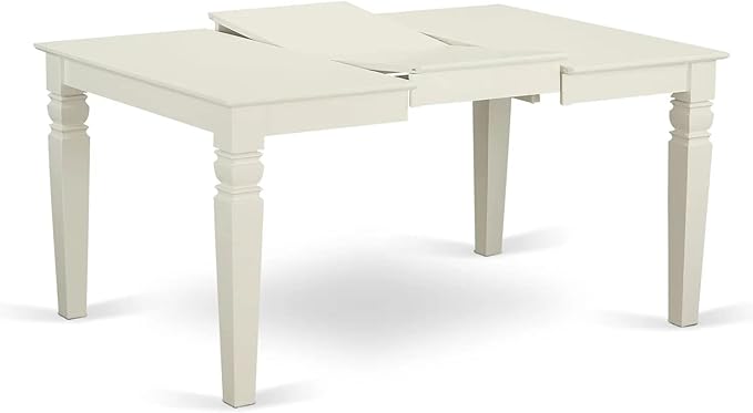 East West Furniture LGDA7-LWH-12 7 Piece Dining Set Includes a Rectangle - Image 4