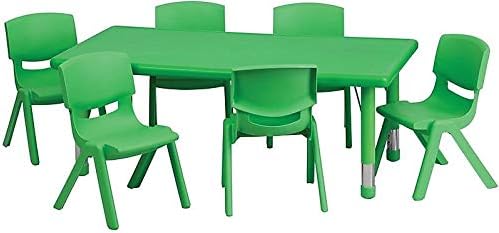 Flash Furniture Rectangular Activity Table Set - Image 4