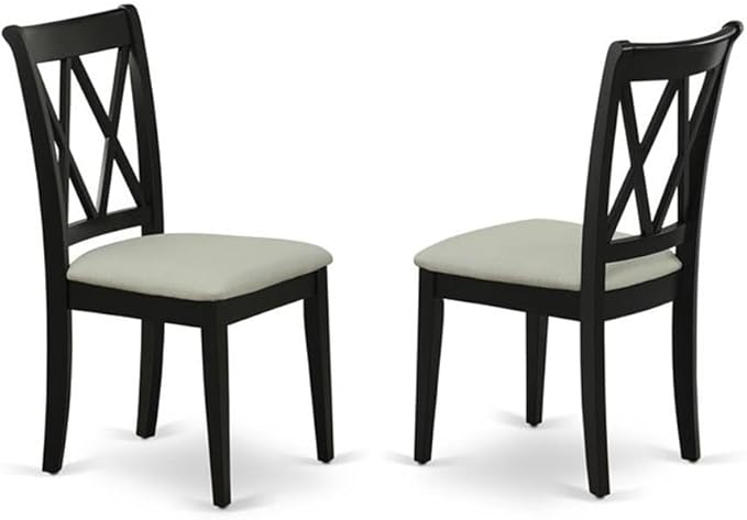 East West Furniture LGCL9-BLK-C 9 Piece Dining Room Table Set Includes a - Image 5
