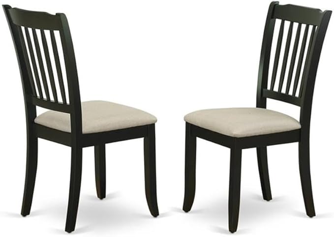 East West Furniture LGDA9-BLK-C 9 Piece Dining Room Table Set Includes a - Image 4