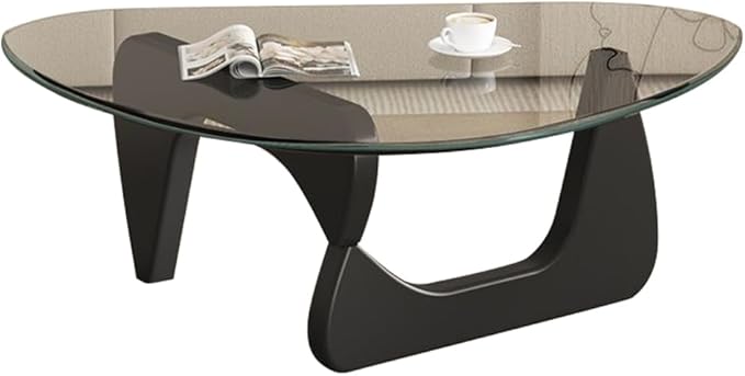 Modern Glass Coffee Table for Living Room, Mid Century Small Coffee Tables - Image 6