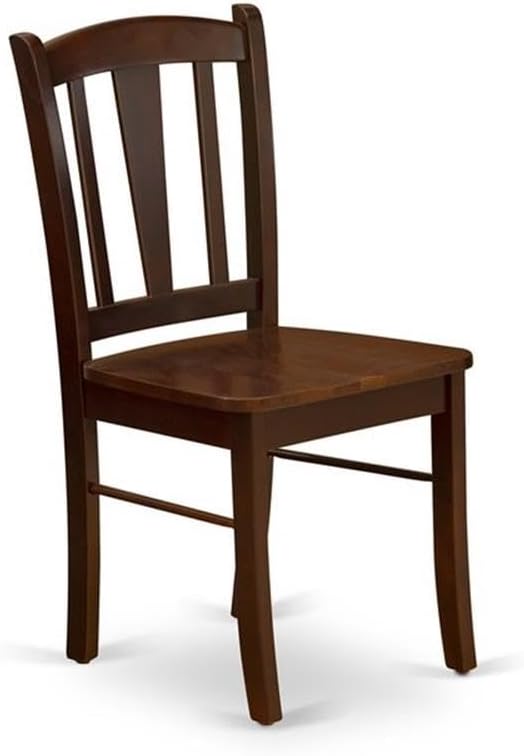 East West Furniture HLDL3-MAH-W 3 Piece Kitchen Table Set - Image 7