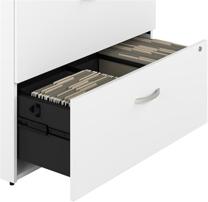 Bush Business Furniture Office in an Hour 2 Drawer Lateral File Cabinet in Pure - Image 6