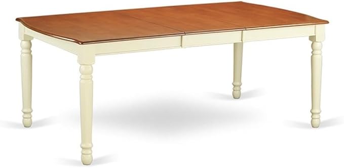 East West Furniture DODA9-BMK-W 9 Piece Dining Room Table Set Includes a - Image 3