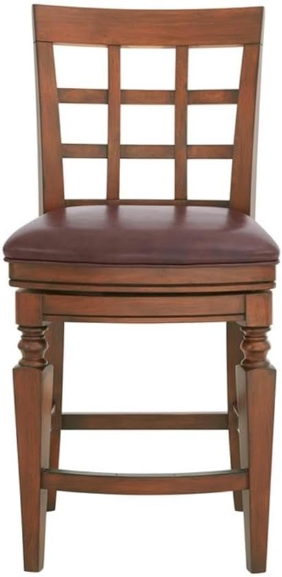 Napa Counter Height Stool with Back, Mahogany - Image 5