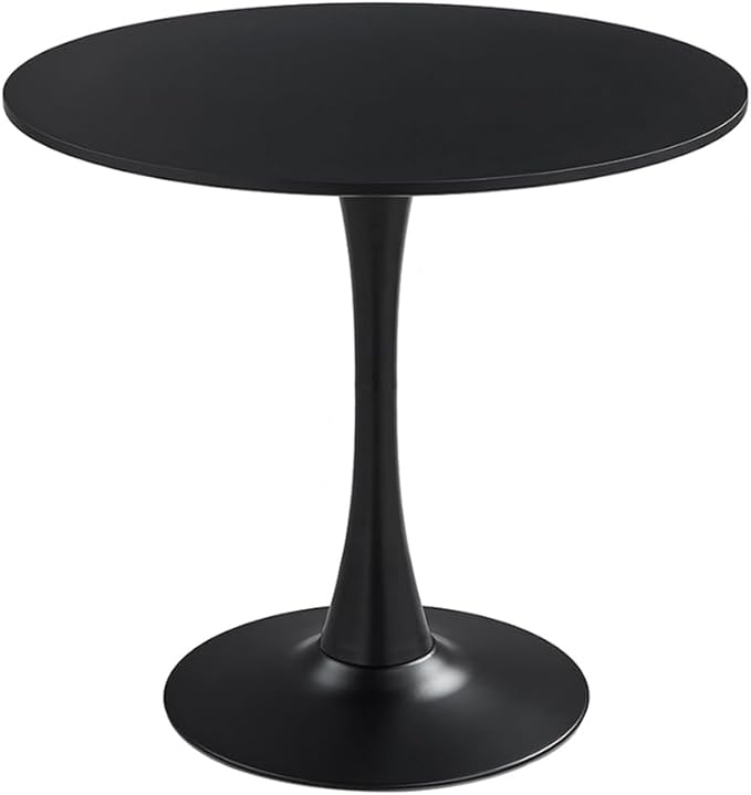 27.3" Tulip Dining Table, Mid-Century Modern Style, Round MDF Top - Image 9