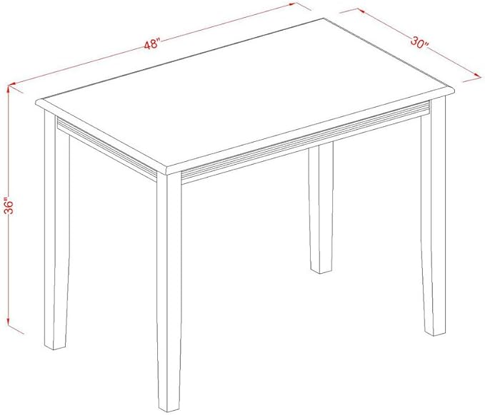 East West Furniture YAVN5-WHI-W 5 Piece Kitchen Counter Set Includes a - Image 3
