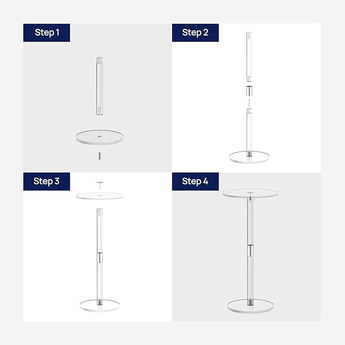 Acrylic Side Table, Acrylic Small Table, Minimalist Side Table - Image 6