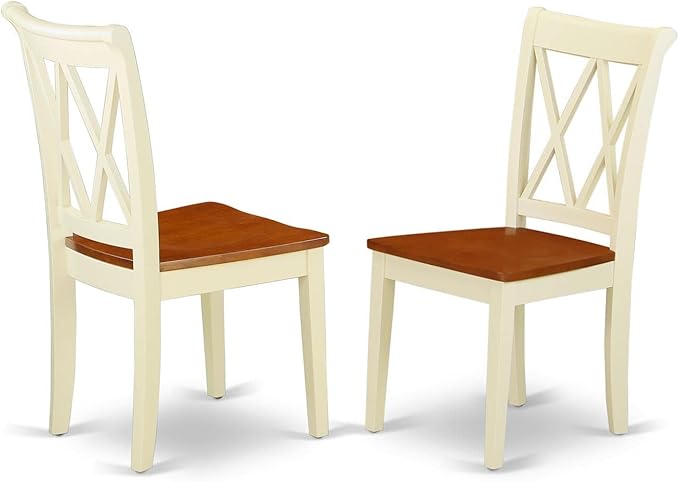East West Furniture DLCL5-BMK-W 5 Piece Dining Room Table Set Includes a Round - Image 3