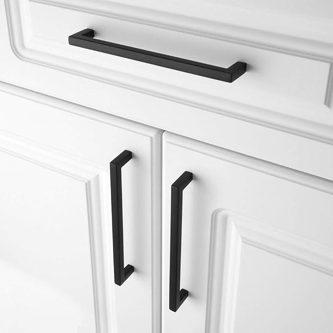 KOOFIZO 30-Pack Solid Square Bar Cabinet Handle - Image 4