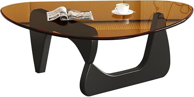 Modern Glass Coffee Table for Living Room, Small mid Century Modern Coffee Table - Image 9