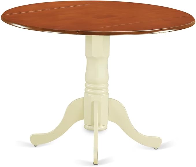 East West Furniture DLAN5-BMK-W 5 Piece Kitchen Table & Chairs Set Includes a - Image 6