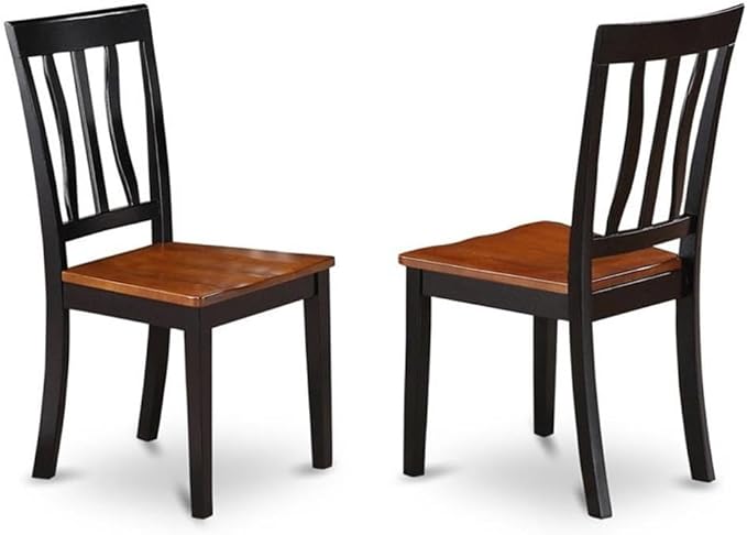 East West Furniture LGAN9-BCH-W 9 Piece Dining Table Set Includes a Rectangle - Image 4