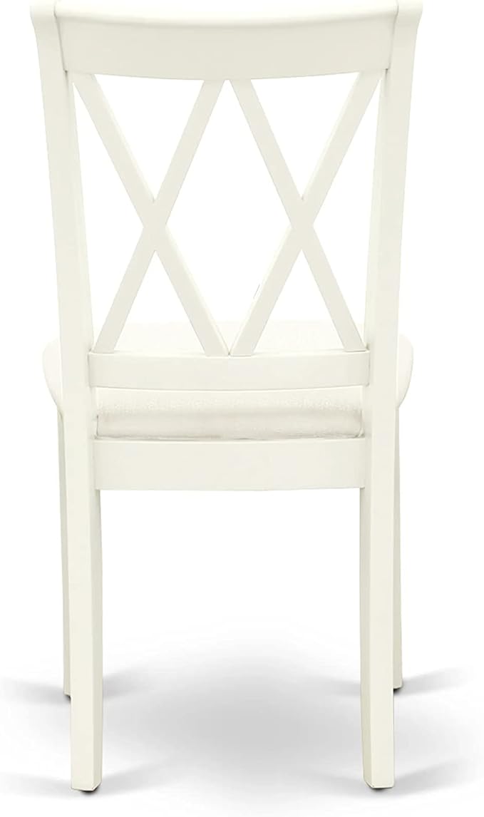 East West Furniture HBCL3-LWH-C 3 Piece Dining Table Set - Image 10