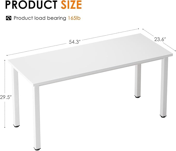 Need Office Computer Desk 54 Inches Modern Simple Heavy Duty Working Study Table - Image 3