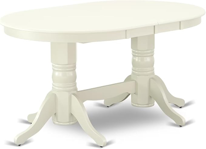 East West Furniture VAAB9-LWH-64 9 Piece Modern Dining Table Set Includes an - Image 9