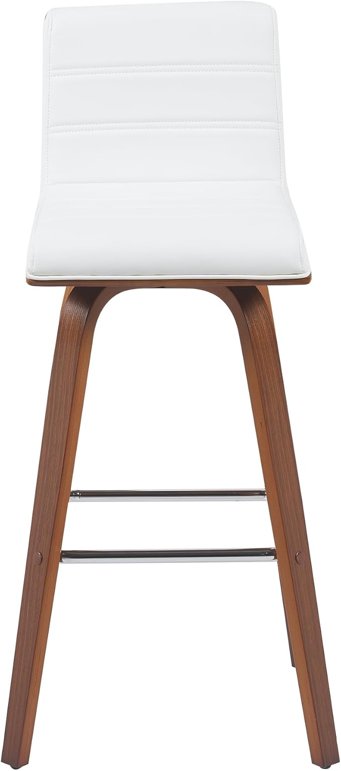 Armen Living Vienna Modern Swivel 30" Bar Height Barstool - Image 3