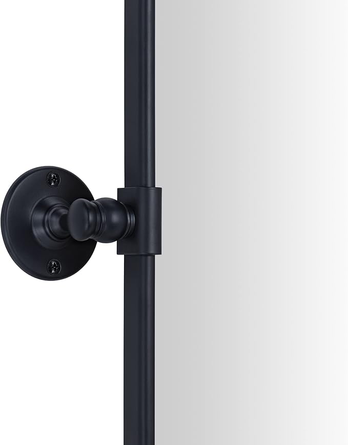 TEHOME 20x33'' Horizontal Farmhouse Black Metal Framed Rounded Pivot Rectangle - Image 4