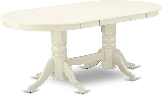 East West Furniture VAAB7-LWH-02 7 Piece Modern Dining Table Set Consist of an - Image 4