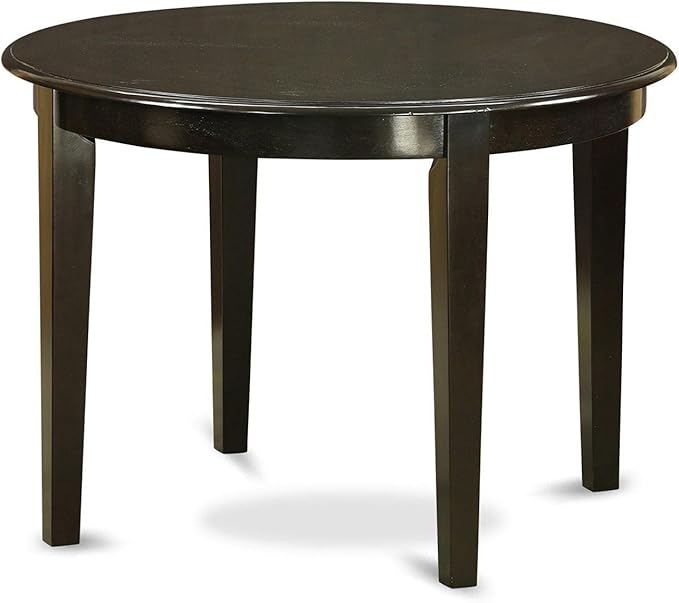 East West Furniture BOST3-CAP-W 3 Piece Modern Dining Table Set Contains a - Image 2