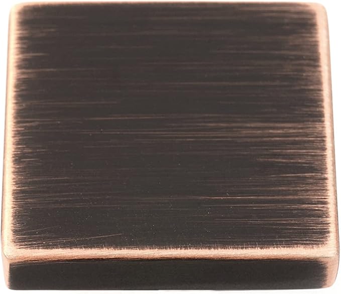 KOOFIZO 20 Pack Oil Rubbed Bronze Cabinet Knobs Bronze Drawer Knobs K08 Square - Image 9