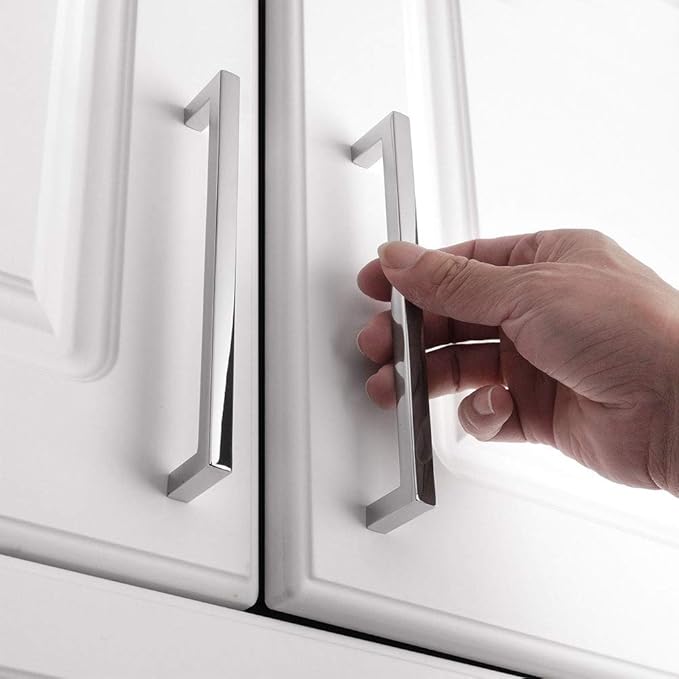 KOOFIZO 30-Pack Solid Square Bar Cabinet Handle - Image 3