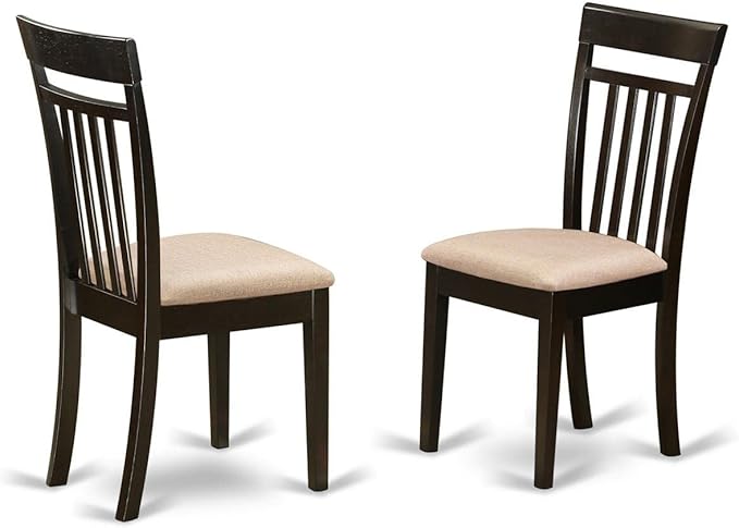 East West Furniture ANCA3-CAP-C 3 Piece Kitchen Table Set - Image 5