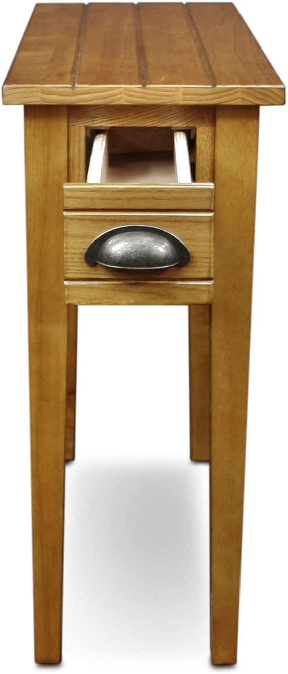 Leick Home, End Table, Solid Wood, 1 Drawer, Easy Assembly, 10 in W x 24 in D x - Image 8