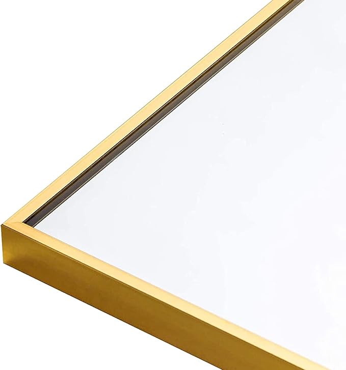 Koonmi Gold Mirrors for Wall, 30x48 Inch Bathroom Mirror, Rectangular Wall - Image 8