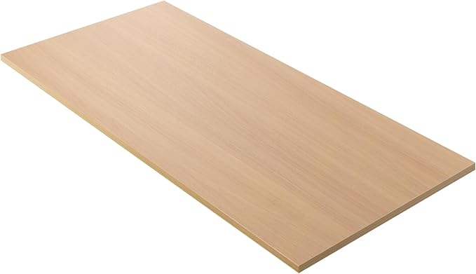 Kaboon Universal Tabletop 40"x18", Solid One-Piece Melamine Table Top, Double by Kaboon