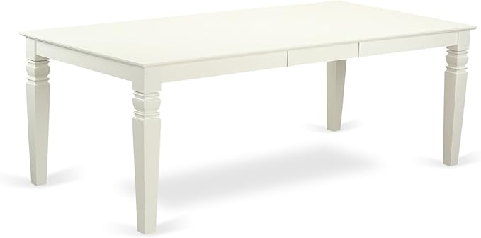 East West Furniture LGBO9-LWH-LC 9 Piece Kitchen Table Set Includes a Rectangle - Image 5