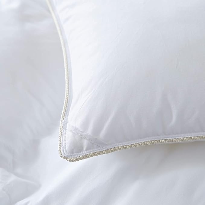 Luxurious Goose Down Feather Fiber Comforter Duvet Insert, Exquisite Solid - Image 5