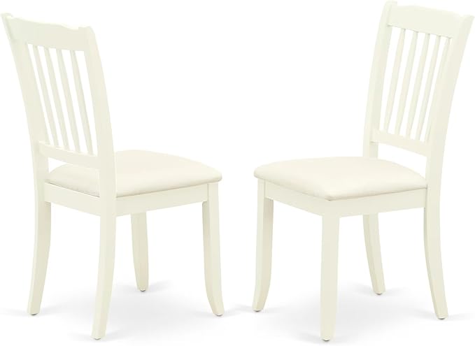 East West Furniture MZDA3-LWH-C 3 Piece Dining Room Table Set Contains a - Image 4