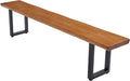 Durable Solid Wood Top Bench by Unknown