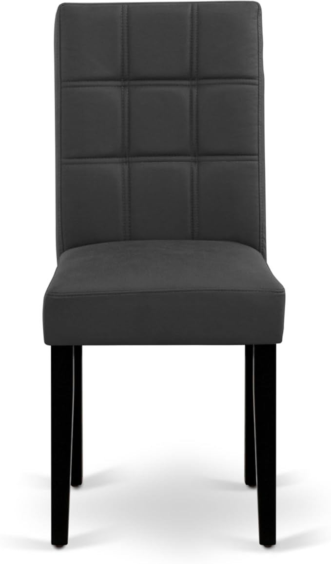 East West Furniture DLAS3-BLK-12 3 Piece Dining Table Set contain A Wood Table - Image 7