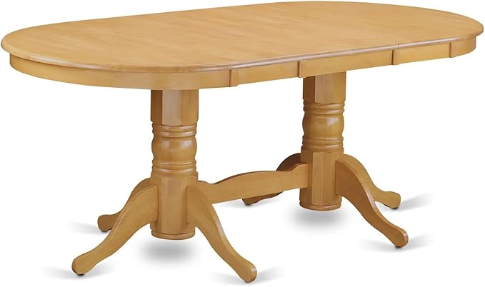 East West Furniture VAAS7-OAK-28 7 Piece Kitchen Dining Table Set Includes A - Image 3