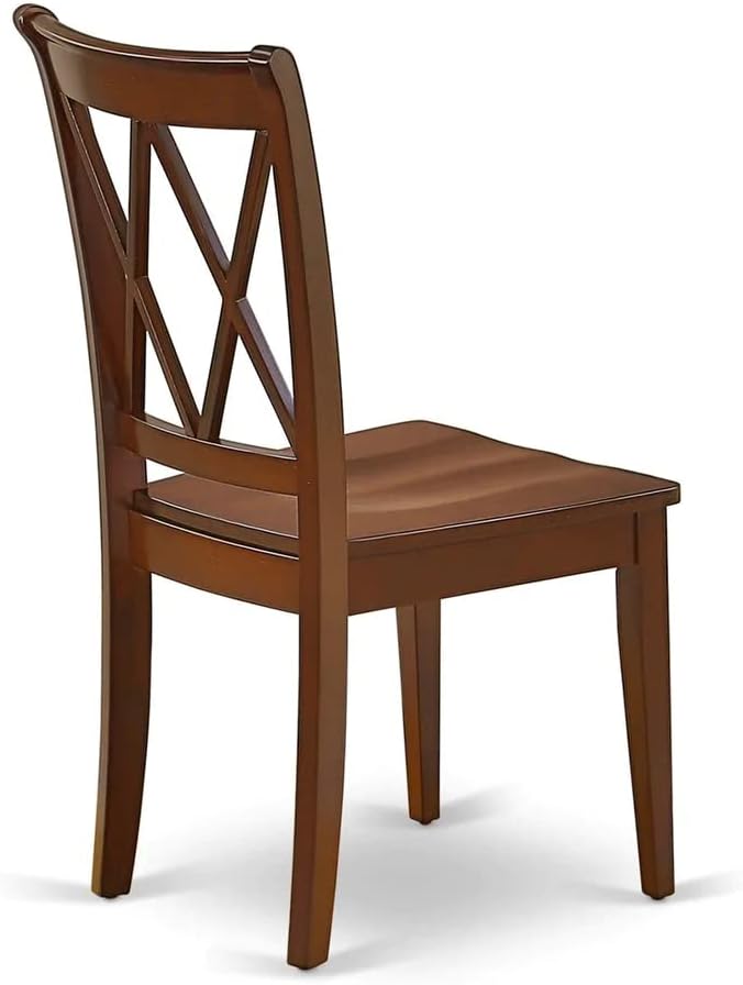 East West Furniture MZCL5-MAH-W 5 Piece Dining Room Table Set Includes a - Image 13