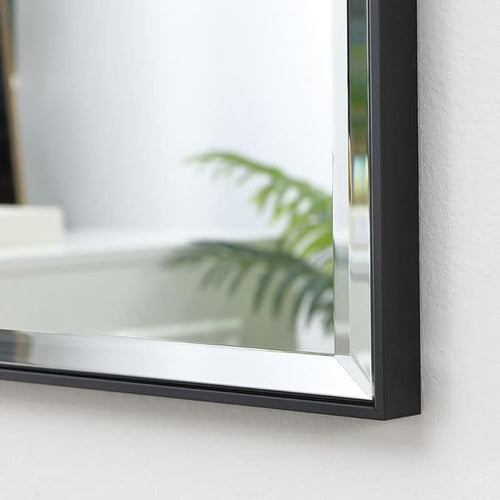 20x40 Inch Black Mirror with Beveled Trim, Aluminum Frame Bathroom Vanity Mirror - Image 2