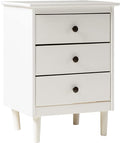Walker Edison Traditional Wood 3 Drawer Nightstand Side Table Bedroom Storage by WalkerEdison