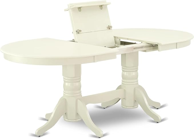 East West Furniture VAAS9-LWH-41 9 Piece Modern Dining Table Set Includes A - Image 5