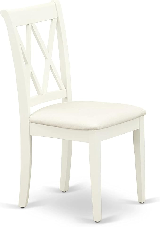 East West Furniture HBCL3-LWH-C 3 Piece Dining Table Set - Image 7