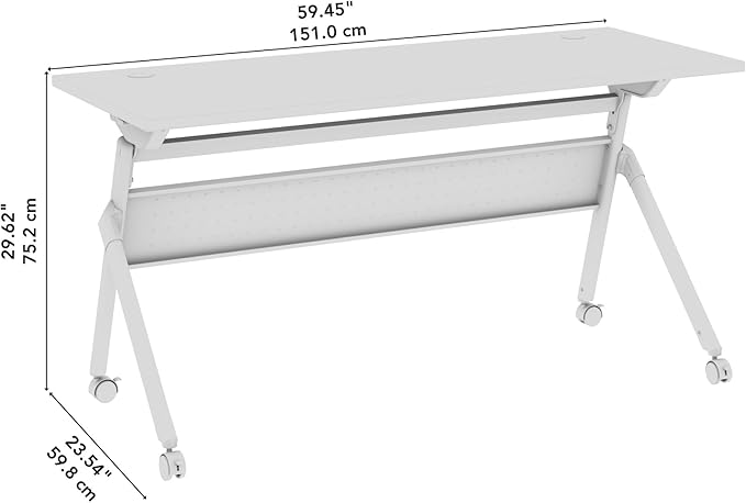 Bush Business Furniture Folding Training Table, 72 inch Desk, Commercial-Grade - Image 3