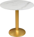 Round Modern Dinning Table 30 inches Bistro Tulip Table by ALPOME